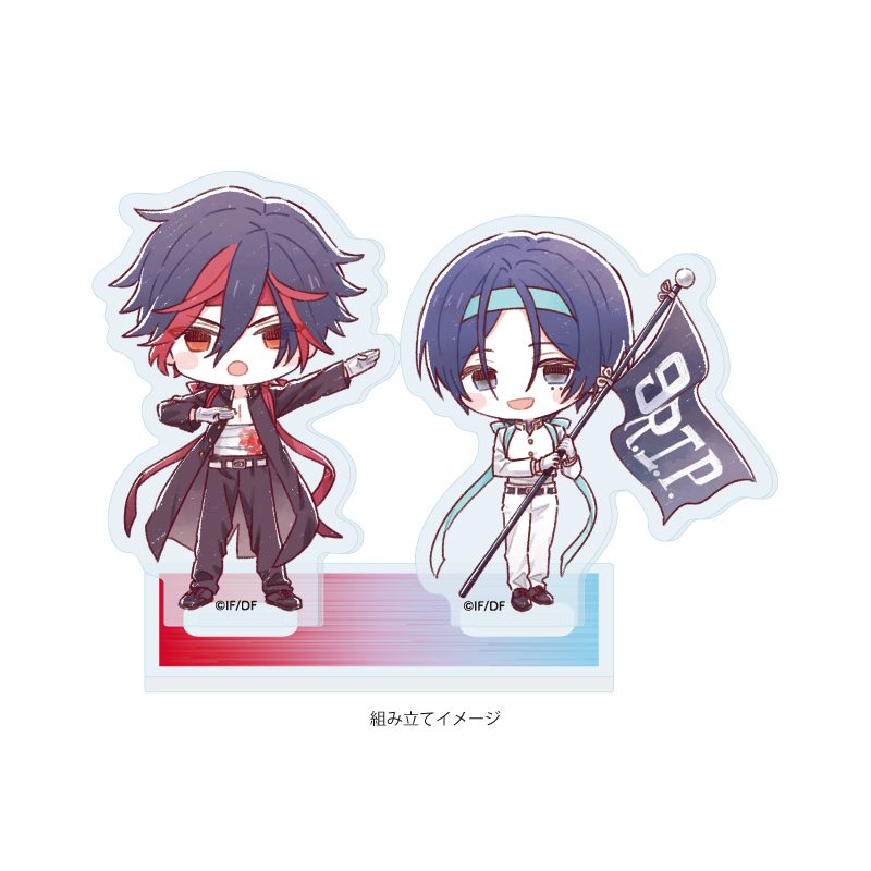 アクリルスタンドプレート 9 R.I.P. 06 紅華&響 応援団Ver.(グラフアートイラスト) (Acrylic Stand Plate "9 R.I.P." 06 Kureha & Hibiki Ouendan Ver. (Graff Art Illustration))