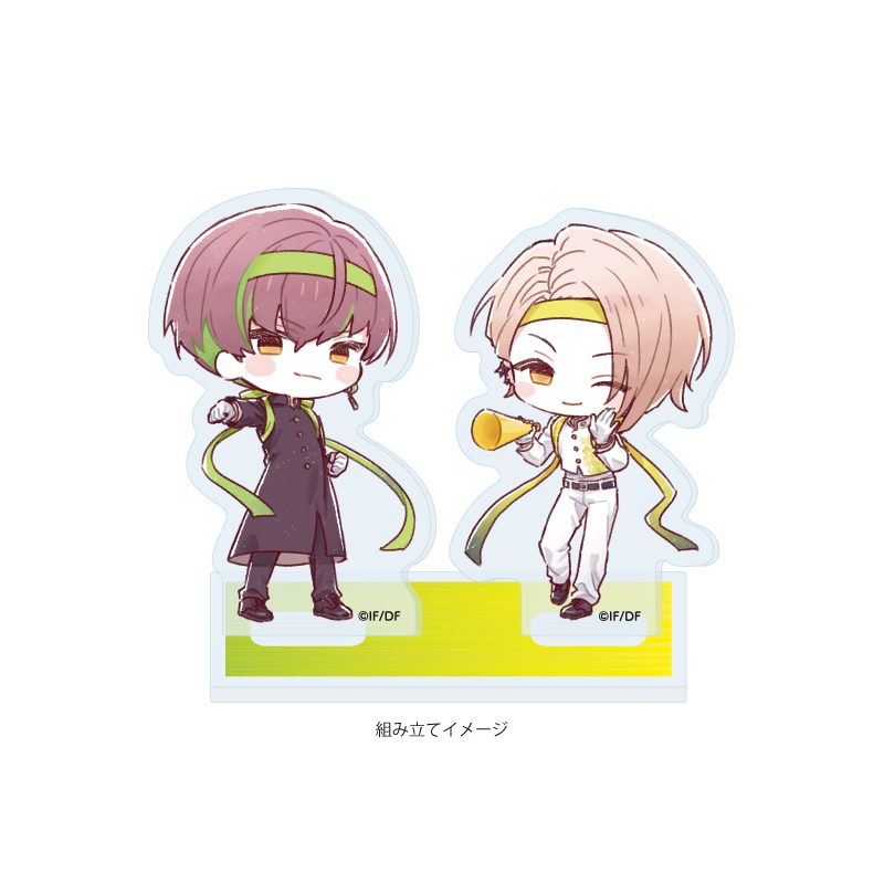 アクリルスタンドプレート 9 R.I.P. 07 香羊&星絆 応援団Ver.(グラフアートイラスト) (Acrylic Stand Plate "9 R.I.P." 07 Koyo & Sena Ouendan Ver. (Graff Art Illustration))