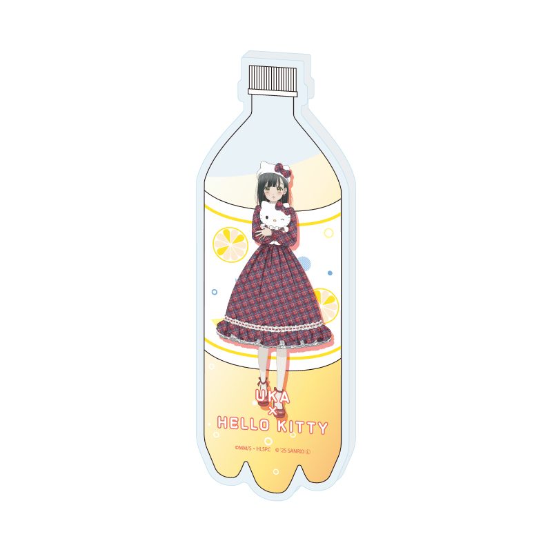 コレクションボトル ハニーレモンソーダ×サンリオキャラクターズ 01 石森羽花×ハローキティ(等身イラスト) (Collection Bottle "Honey Lemon Soda" x Sanrio Characters 01 Ishimori Uka x Hello Kitty (Life-Size Illustration))