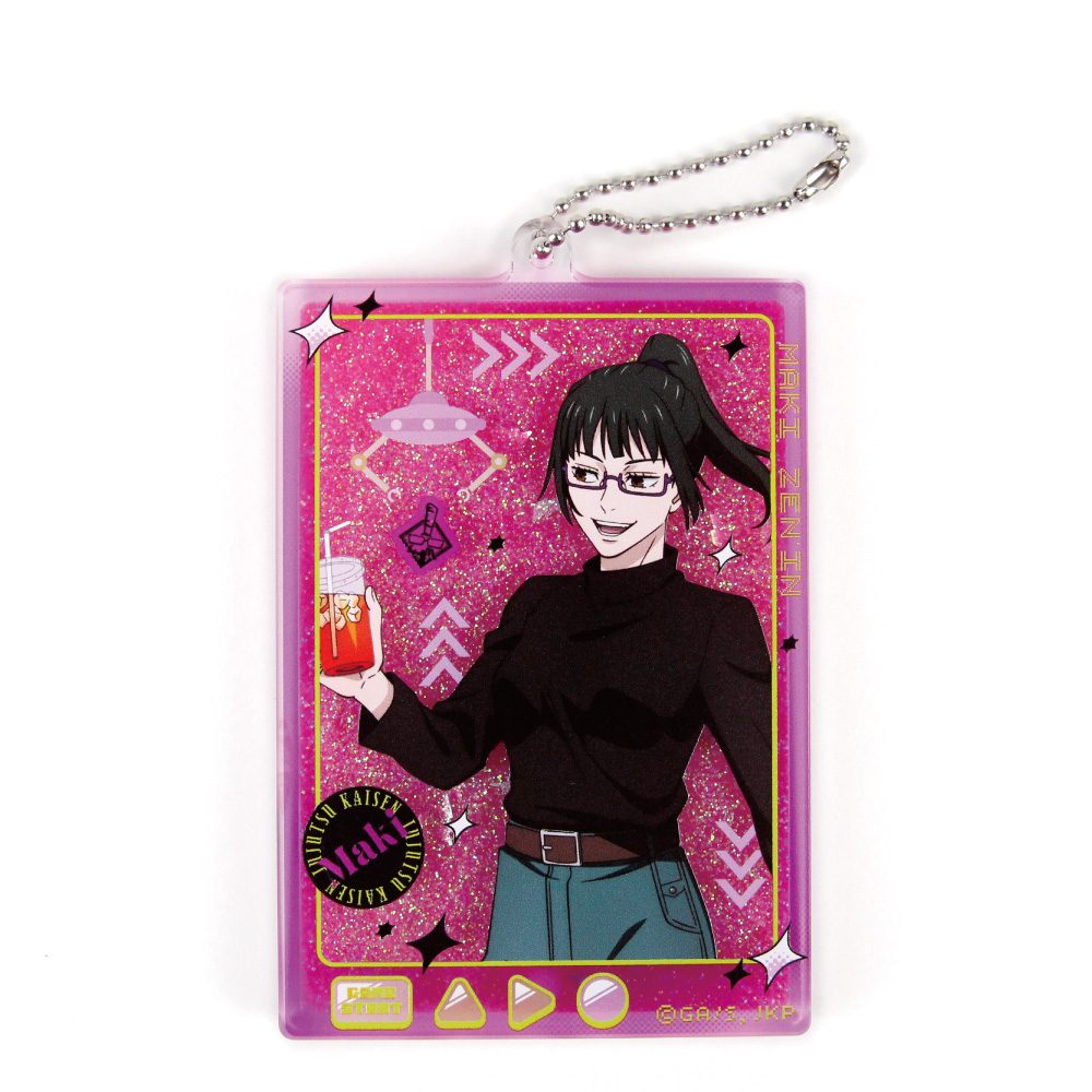 呪術廻戦 描き下ろしグリッターアクリルキーホルダー 禪院真希 ("Jujutsu Kaisen" Original Illustration Glitter Acrylic Key Chain Zen'in Maki)