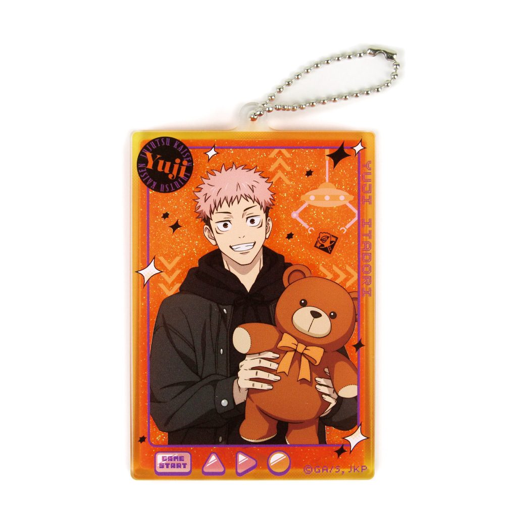 呪術廻戦 描き下ろしグリッターアクリルキーホルダー 虎杖悠仁 ("Jujutsu Kaisen" Original Illustration Glitter Acrylic Key Chain Itadori Yuji)
