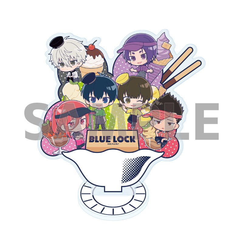 アクリルスタンド ブルーロック 21 パターンA アイスVer.(ミニキャライラスト) (Acrylic Stand "Blue Lock" 21 Pattern A Ice Cream Ver. (Mini Character Illustration))