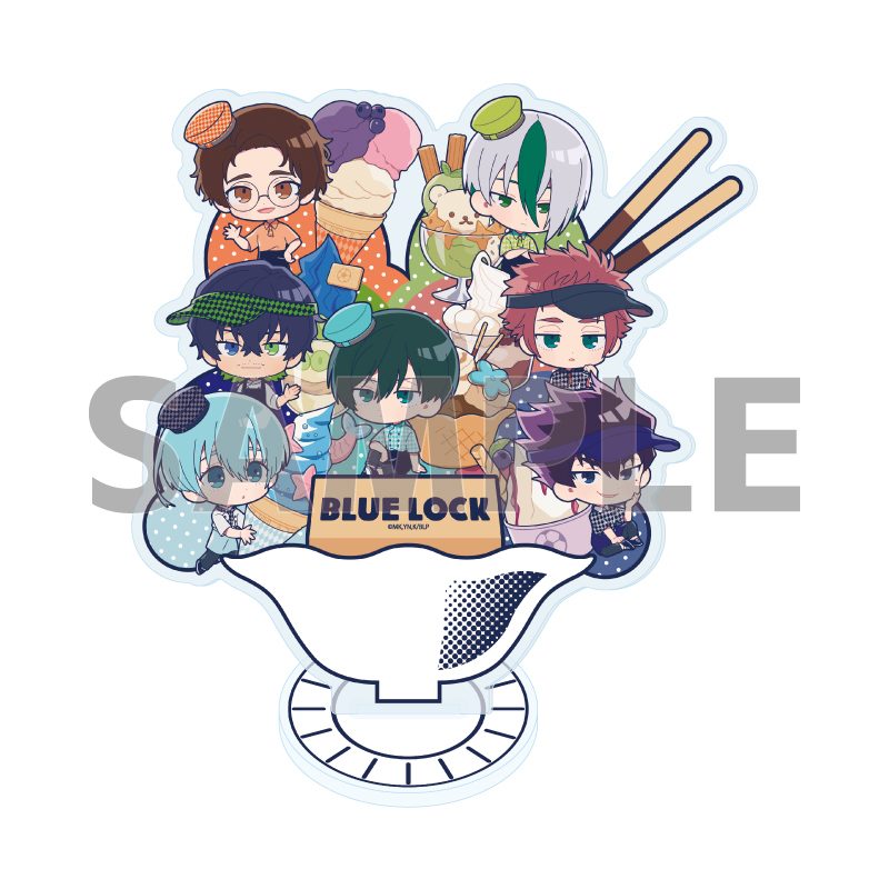 アクリルスタンド ブルーロック 22 パターンB アイスVer.(ミニキャライラスト) (Acrylic Stand "Blue Lock" 22 Pattern B Ice Cream Ver. (Mini Character Illustration))