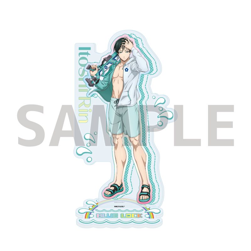 アクリルスタンド ブルーロック 32 糸師凛 水着Ver.(描き下ろしイラスト) (Acrylic Stand "Blue Lock" 32 Itoshi Rin Swimwear Ver. (Original Illustration))