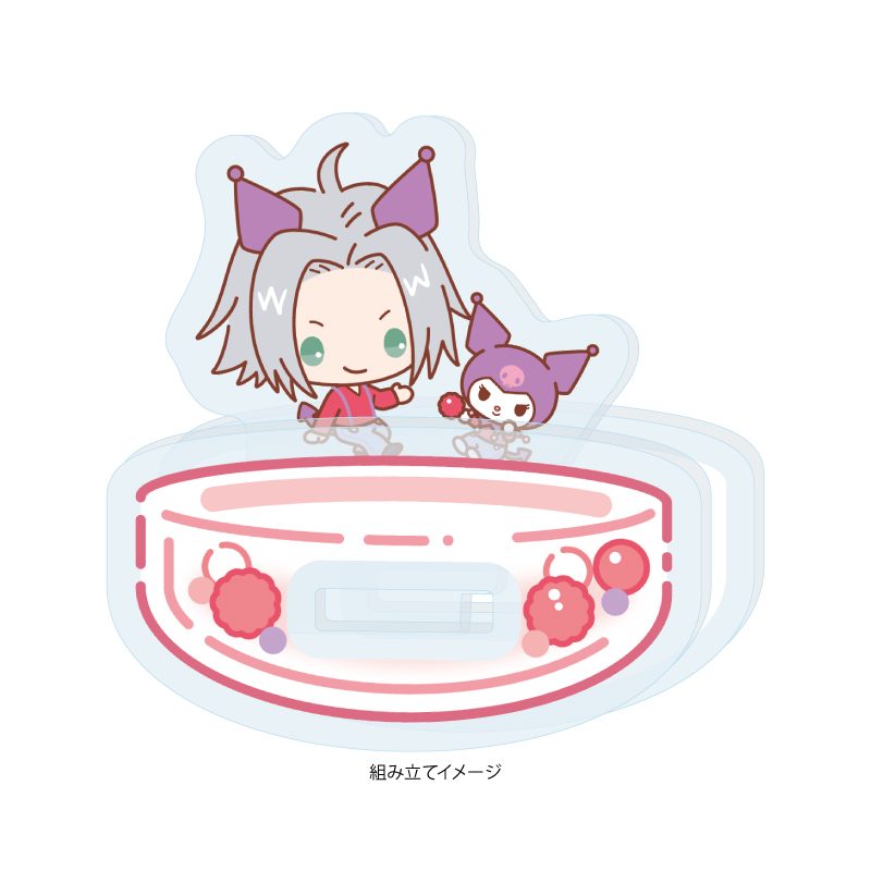 ゆらゆらアクリルスタンド 家庭教師ヒットマンREBORN!×SANRIO CHARACTERS 03 獄寺隼人×クロミ(コラボイラスト) (Yurayura Acrylic Stand "Reborn!" x SANRIO CHARACTERS 03 Gokudera Hayato x Kuromi (Collaboration Illustration))