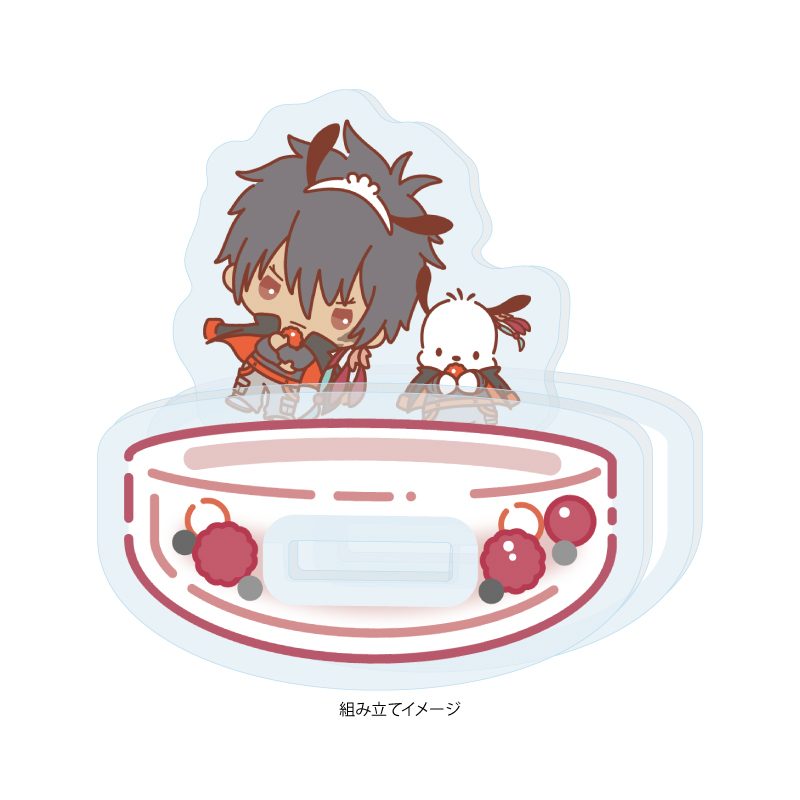 ゆらゆらアクリルスタンド 家庭教師ヒットマンREBORN!×SANRIO CHARACTERS 08 XANXUS×ポチャッコ(コラボイラスト) (Yurayura Acrylic Stand "Reborn!" x SANRIO CHARACTERS 08 XANXUS x Pochacco (Collaboration Illustration))