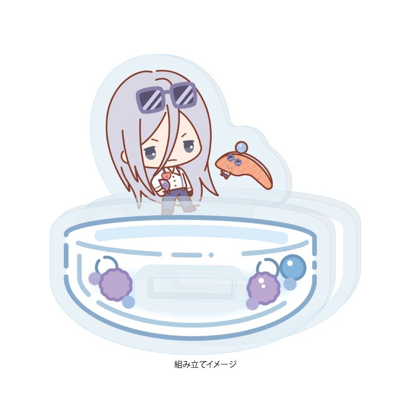 ゆらゆらアクリルスタンド 家庭教師ヒットマンREBORN!×SANRIO CHARACTERS 09 スクアーロ×KIRIMIちゃん.(コラボイラスト) (Yurayura Acrylic Stand "Reborn!" x SANRIO CHARACTERS 09 Squalo x KIRIMIchan. (Collaboration Illustration))