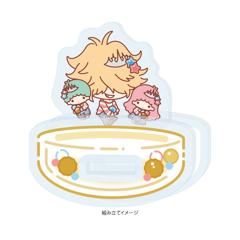 ゆらゆらアクリルスタンド 家庭教師ヒットマンREBORN!×SANRIO CHARACTERS 10 ベルフェゴール×リトルツインスターズ(コラボイラスト) (Yurayura Acrylic Stand "Reborn!" x SANRIO CHARACTERS 10 Belphegor x Little Twin Stars (Collaboration Illustration))