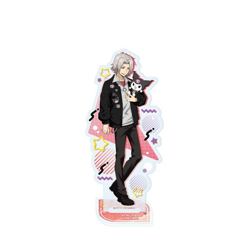 アクリルスタンド 家庭教師ヒットマンREBORN!×SANRIO CHARACTERS 41 獄寺隼人×クロミ(コラボイラスト) (Acrylic Stand "Reborn!" x SANRIO CHARACTERS 41 Gokudera Hayato x Kuromi (Collaboration Illustration))