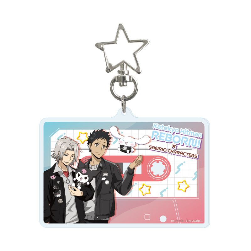 星型ナスカン付きデカアクリルキーホルダー 家庭教師ヒットマンREBORN!×SANRIO CHARACTERS 02 B Ver.(コラボイラスト) (Deka Acrylic Key Chain with Star-shaped Swivel Snap Hook "Reborn!" x SANRIO CHARACTERS 02 B Ver. (Collaboration Illustration))