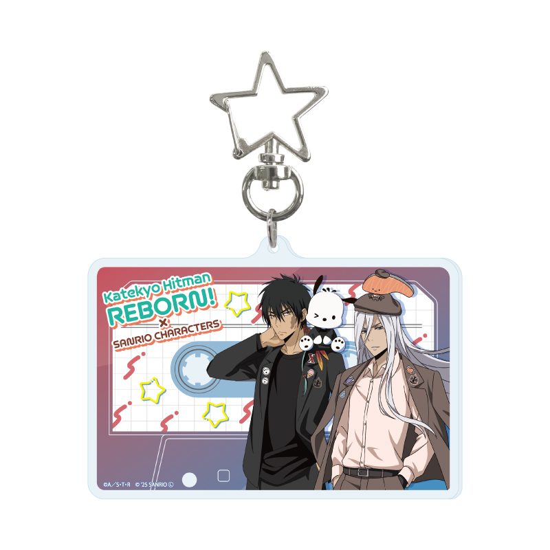 星型ナスカン付きデカアクリルキーホルダー 家庭教師ヒットマンREBORN!×SANRIO CHARACTERS 04 D Ver.(コラボイラスト) (Deka Acrylic Key Chain with Star-shaped Swivel Snap Hook "Reborn!" x SANRIO CHARACTERS 04 D Ver. (Collaboration Illustration))