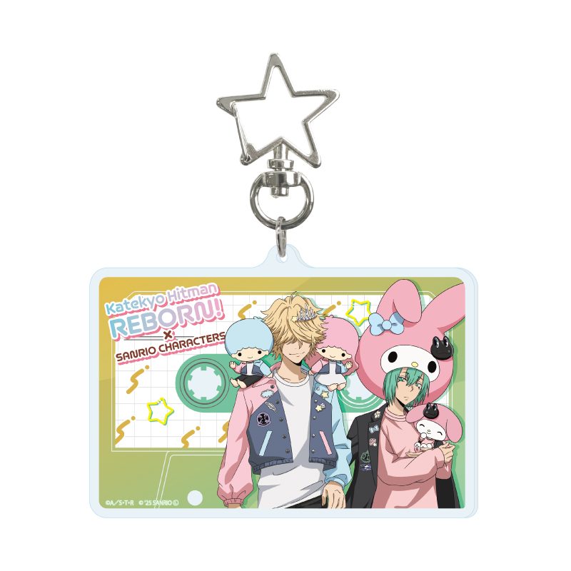 星型ナスカン付きデカアクリルキーホルダー 家庭教師ヒットマンREBORN!×SANRIO CHARACTERS 05 E Ver.(コラボイラスト) (Deka Acrylic Key Chain with Star-shaped Swivel Snap Hook "Reborn!" x SANRIO CHARACTERS 05 E Ver. (Collaboration Illustration))