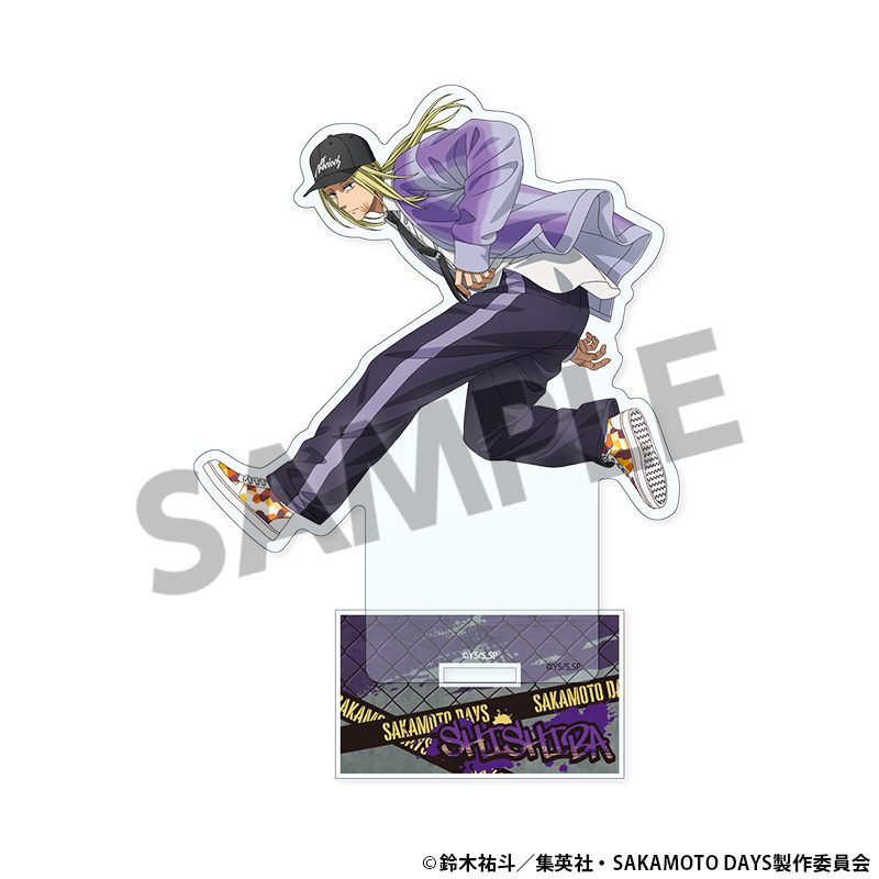 SAKAMOTO DAYS 描き下ろしアクリルスタンド 神々廻 パルクールVer. ("Sakamoto Days" Original Illustration Acrylic Stand Shishiba Parkour Ver.)