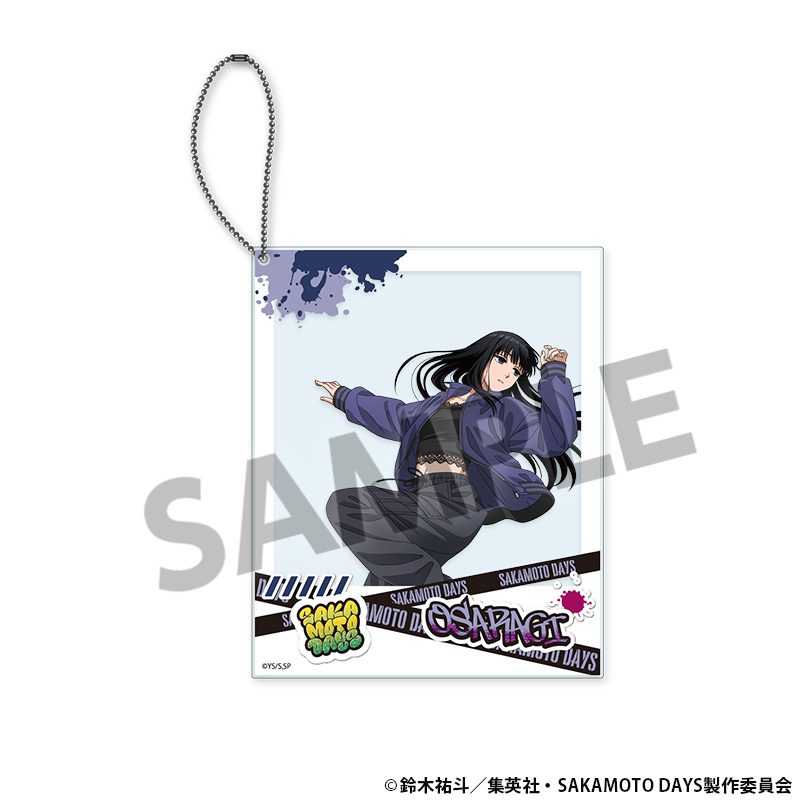 SAKAMOTO DAYS 描き下ろしポラロイド風アクリルキーホルダー 大佛 パルクールVer. ("Sakamoto Days" Original Illustration Polaroid-Style Acrylic Key Chain Osaragi Parkour Ver.)