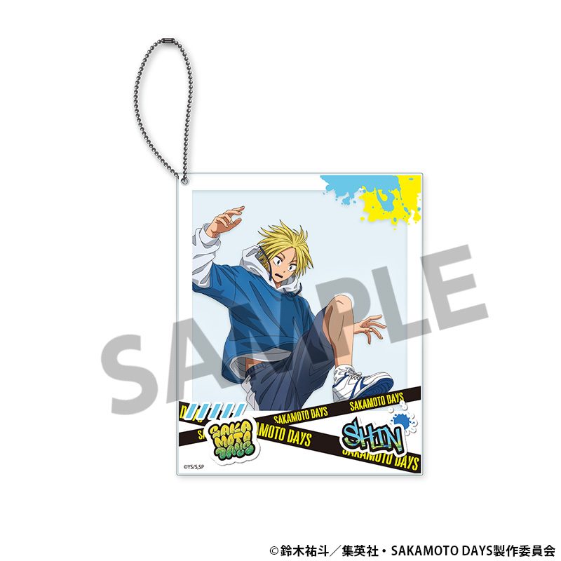 SAKAMOTO DAYS 描き下ろしポラロイド風アクリルキーホルダー 朝倉シン パルクールVer. ("Sakamoto Days" Original Illustration Polaroid-Style Acrylic Key Chain Asakura Shin Parkour Ver.)