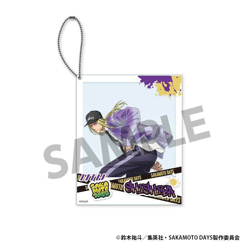 SAKAMOTO DAYS 描き下ろしポラロイド風アクリルキーホルダー 神々廻 パルクールVer. ("Sakamoto Days" Original Illustration Polaroid-Style Acrylic Key Chain Shishiba Parkour Ver.)