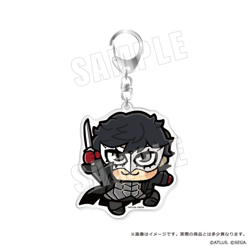 ペルソナ5 ザ・ロイヤル 主人公×ぶくぶ おおきめアクリルキーホルダー 02 ジョーカー ("Persona 5 Royal" Protagonist x Bkub Big Acrylic Key Chain 02 Joker)