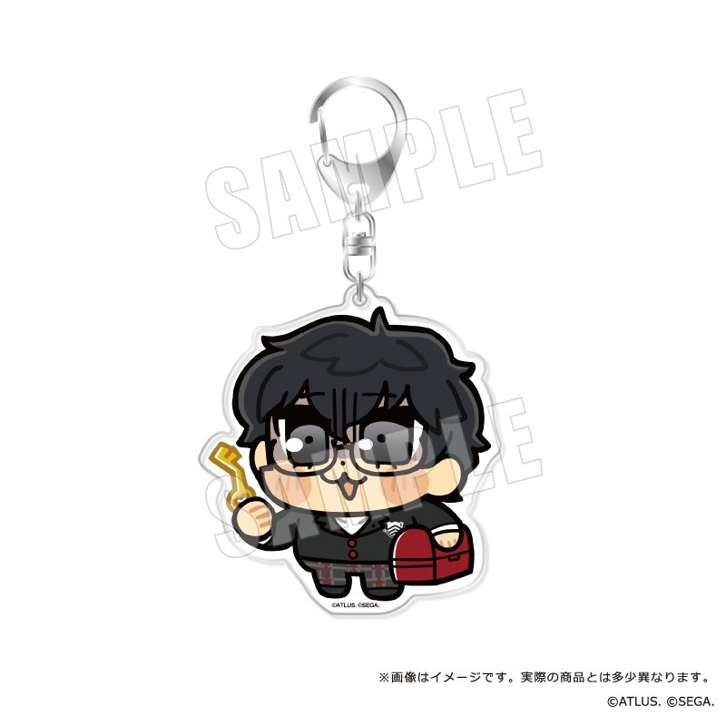 ペルソナ5 ザ・ロイヤル 主人公×ぶくぶ おおきめアクリルキーホルダー 07 器用さ ランク1 ("Persona 5 Royal" Protagonist x Bkub Big Acrylic Key Chain 07 Proficiency Rank 1)