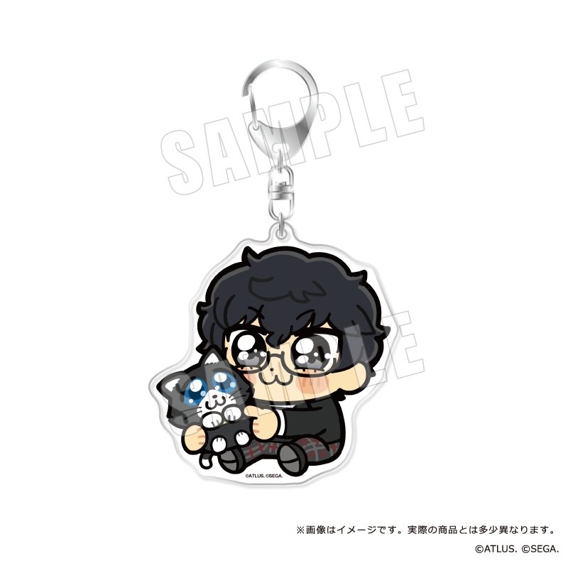ペルソナ5 ザ・ロイヤル 主人公×ぶくぶ おおきめアクリルキーホルダー 10 優しさ ランク5 ("Persona 5 Royal" Protagonist x Bkub Big Acrylic Key Chain 10 Kindness Rank 5)