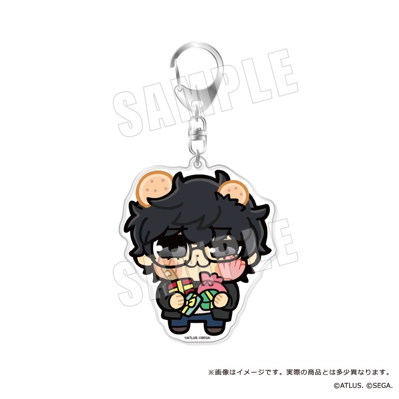 ペルソナ5 ザ・ロイヤル 主人公×ぶくぶ おおきめアクリルキーホルダー 12 魅力 ランク5 ("Persona 5 Royal" Protagonist x Bkub Big Acrylic Key Chain 12 Charm Rank 5)