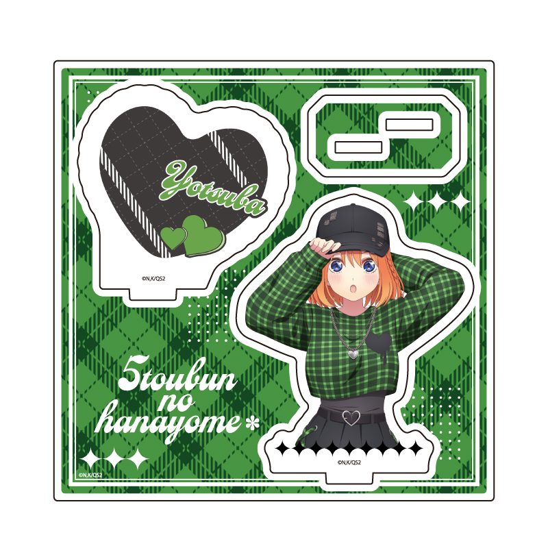アクリルスタンドプレート 五等分の花嫁* 09 四葉 甘辛ロックVer.(描き下ろしイラスト) (Acrylic Stand Plate "The Quintessential Quintuplets Specials 2" 09 Yotsuba Sweet and Spicy Rock Ver. (Original Illustration))