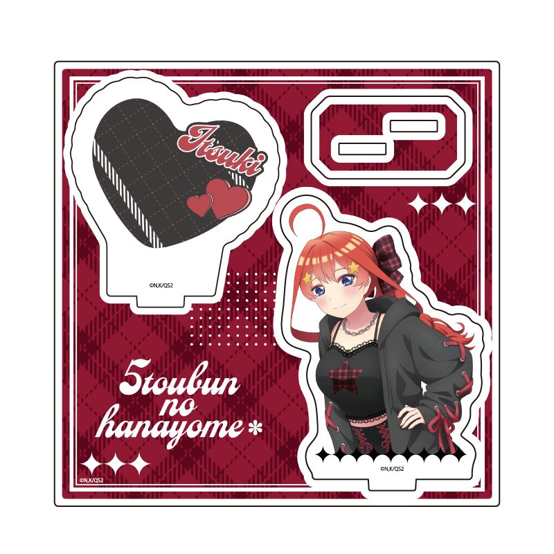 アクリルスタンドプレート 五等分の花嫁* 10 五月 甘辛ロックVer.(描き下ろしイラスト) (Acrylic Stand Plate "The Quintessential Quintuplets Specials 2" 10 Itsuki Sweet and Spicy Rock Ver. (Original Illustration))
