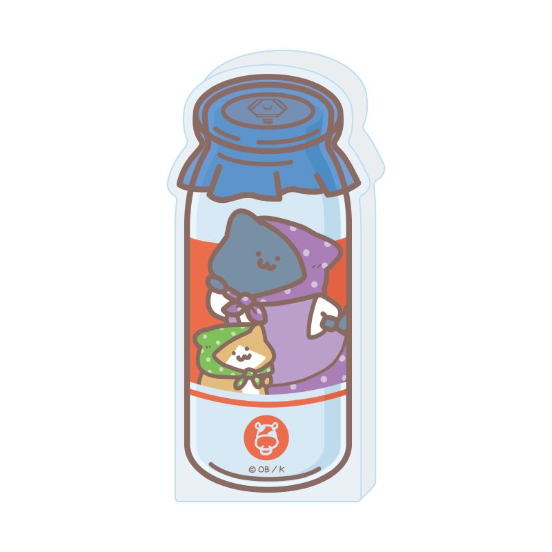 コレクションボトル お文具といっしょ 14 猫さん&子猫さん 牛乳Ver.(描き下ろしイラスト) (Collection Bottle "Obungu to Issho" 14 Neko-san & Koneko-san Milk Ver. (Original Illustration))