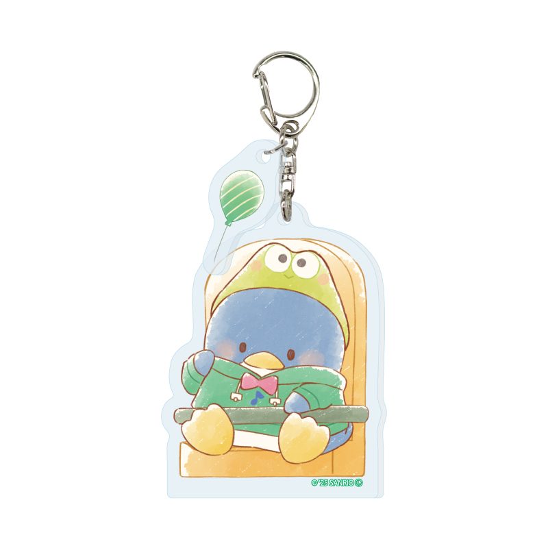 パーツ付きアクリルキーホルダー はぴだんぶい 29 タキシードサム(グラフアートイラスト) (Acrylic Key Chain with Parts HAPIDANBUI 29 Tuxedosam (Graff Art Illustration))