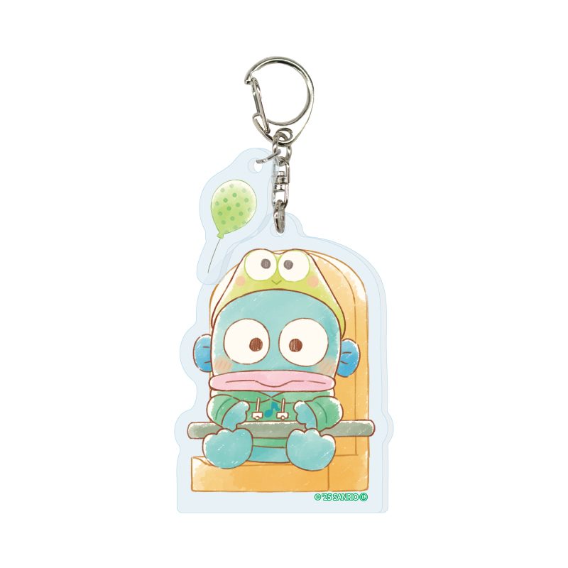 パーツ付きアクリルキーホルダー はぴだんぶい 31 ハンギョドン(グラフアートイラスト) (Acrylic Key Chain with Parts HAPIDANBUI 31 Hangyodon (Graff Art Illustration))