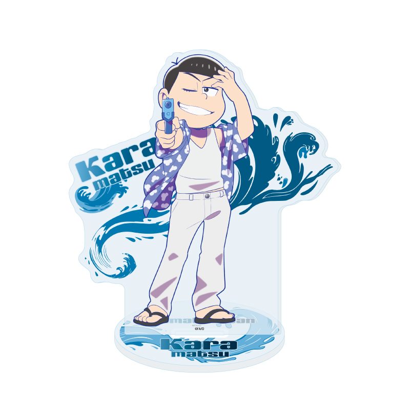 アクリルスタンド おそ松さん 02 カラ松 ウォーターフェスVer.(描き下ろしイラスト) (Acrylic Stand "Osomatsu-san" 02 Karamatsu Water Festival Ver. (Original Illustratin))