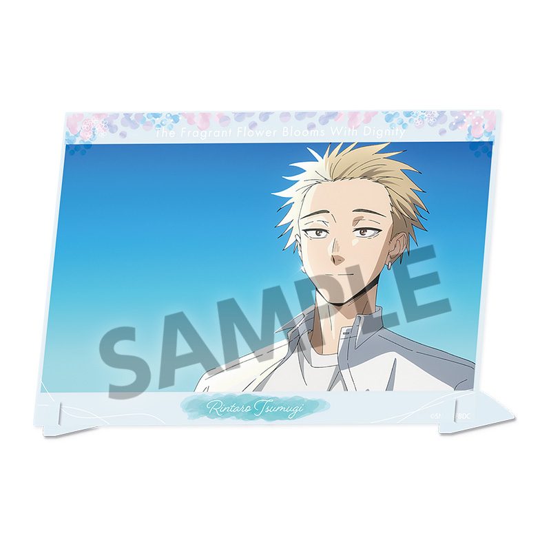 薫る花は凛と咲く A6ビジュアルアクリルプレート 紬凛太郎 B ("The Fragrant Flower Blooms with Dignity" A6 Visual Acrylic Plate Tsumugi Rintaro B)