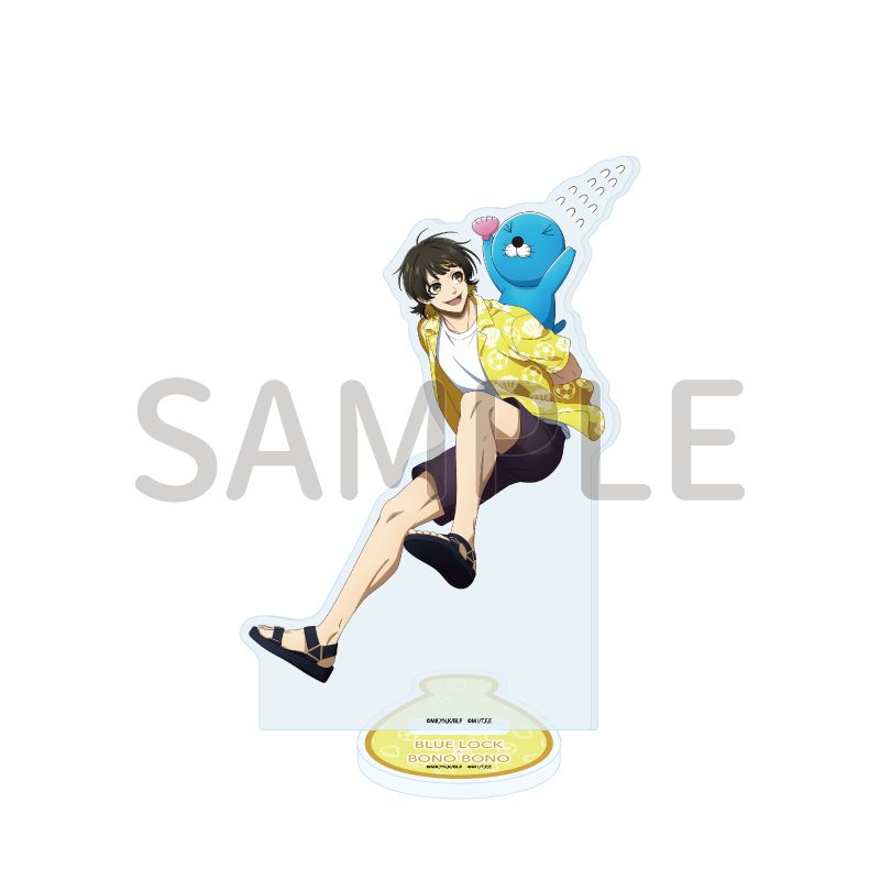 アクリルスタンド ブルーロック×ぼのぼの 11 蜂楽廻&ぼのぼの(描き下ろしイラスト) (Acrylic Stand "Blue Lock" x "Bonobono" 11 Bachira Meguru & Bonobono (Original Illustration))