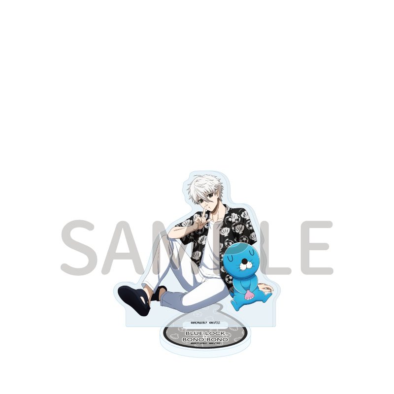 アクリルスタンド ブルーロック×ぼのぼの 14 凪誠士郎&ぼのぼのA(描き下ろしイラスト) (Acrylic Stand "Blue Lock" x "Bonobono" 14 Nagi Seishiro & Bonobono A (Original Illustration))
