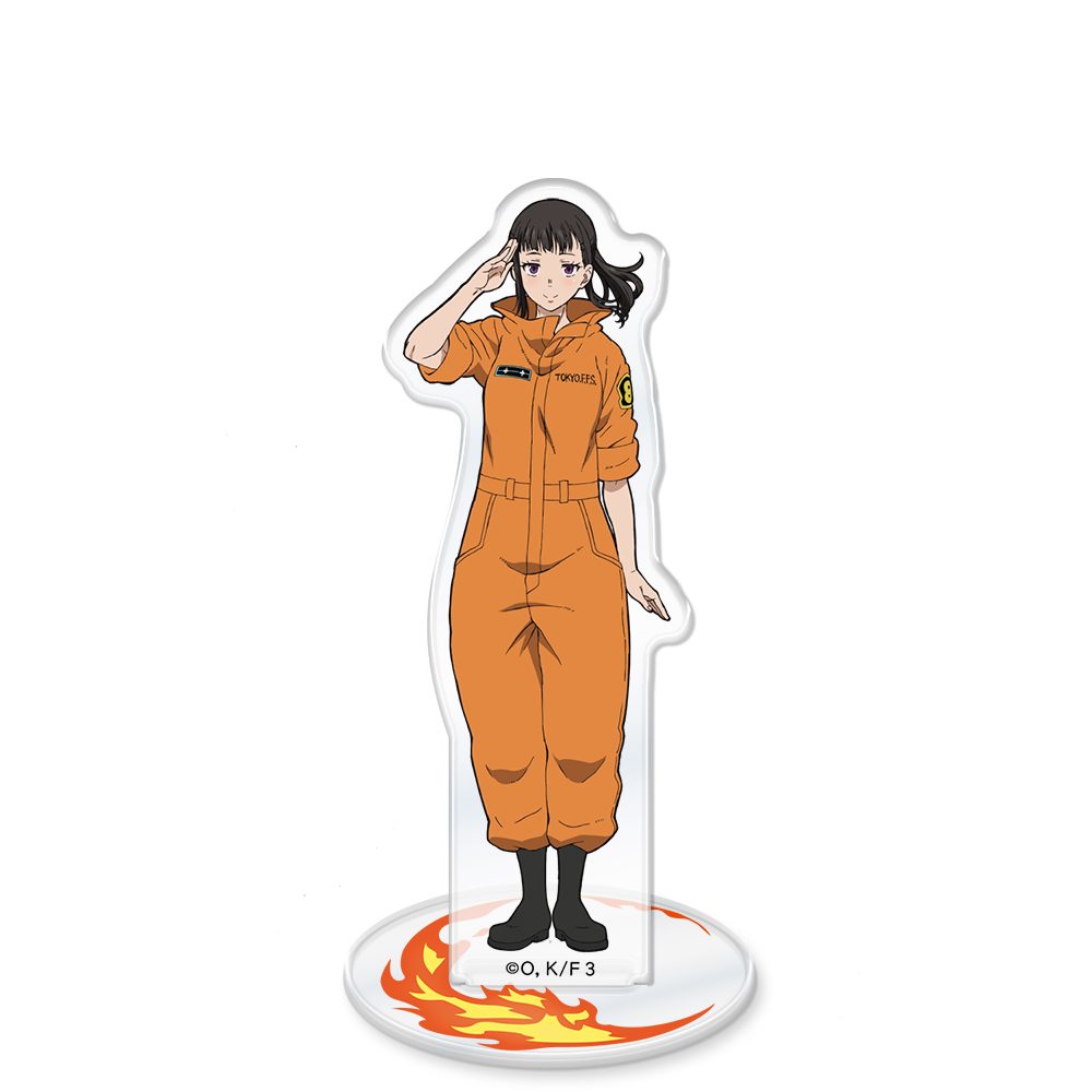 炎炎ノ消防隊 参ノ章 アクリルキャラスタンド 茉希尾瀬 ("Fire Force Season 3" Acrylic Chara Stand Maki Oze)