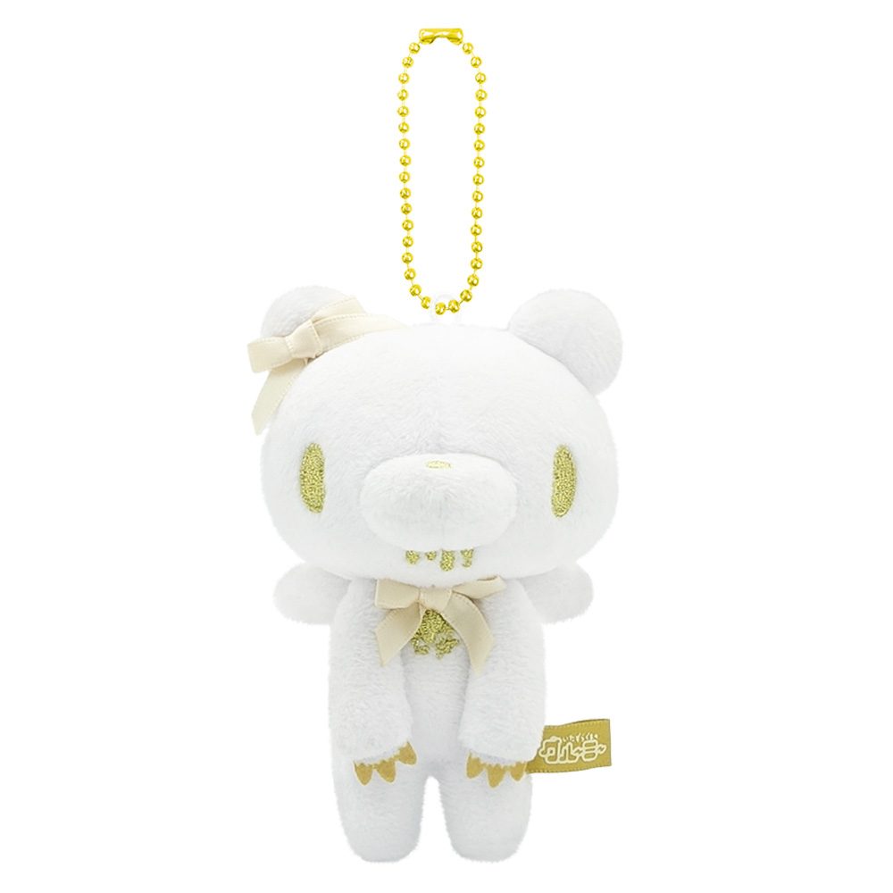 グルーミー ぬいぐるみマスコット Ribbon angel Ver. White angel 8203-350 ("GLOOMY The Naughty Grizzly" Plush Mascot Ribbon Angel Ver. White Angel 8203-350)