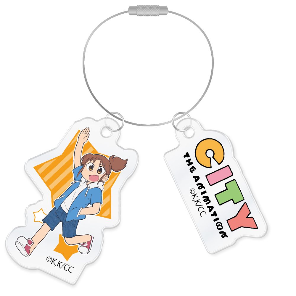 CITY THE ANIMATION ワイヤーアクリルキーホルダー 南雲美鳥 ("CITY THE ANIMATION" Wire Acrylic Key Chain Nagumo Midori)