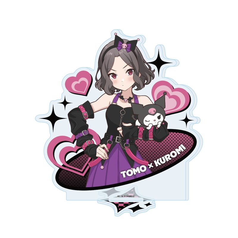 アクリルスタンド ガールズバンドクライ×サンリオキャラクターズ 04 海老塚智×クロミ(コラボイラスト) (Acrylic Stand "Girls Band Cry" x Sanrio Characters 04 Ebizuka Tomo x Kuromi (Collaboration Illustration))