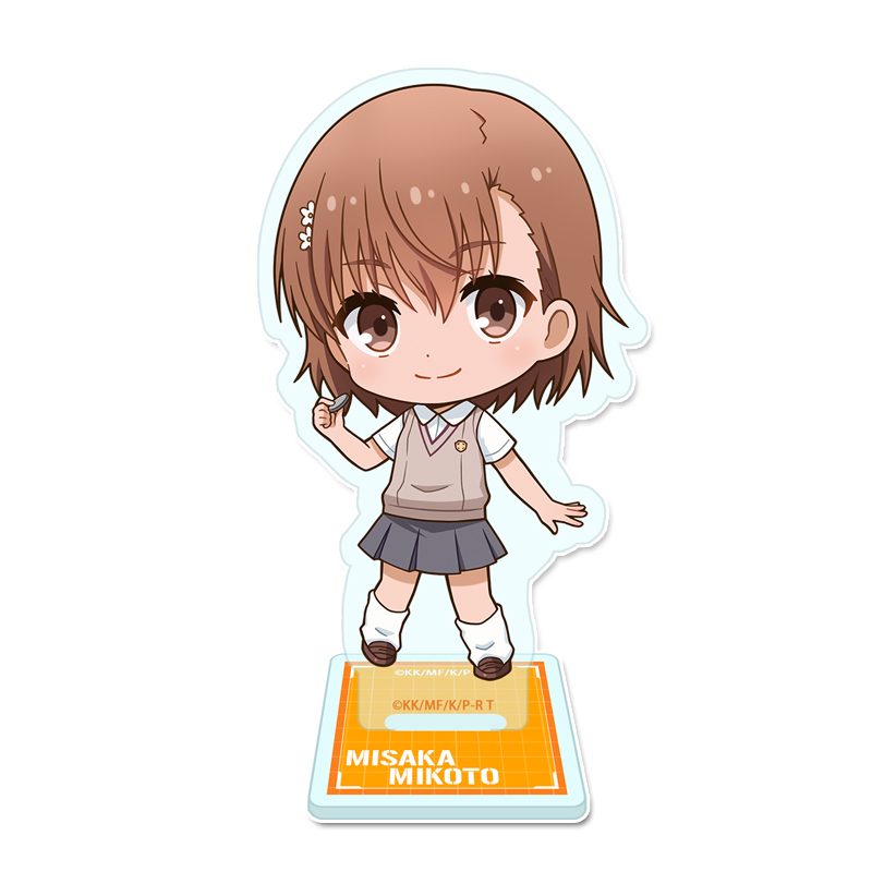とある科学の超電磁砲T ぷちちょこアクリルスタンド 御坂美琴 ("A Certain Scientific Railgun T" Puchichoko Acrylic Stand Misaka Mikoto)