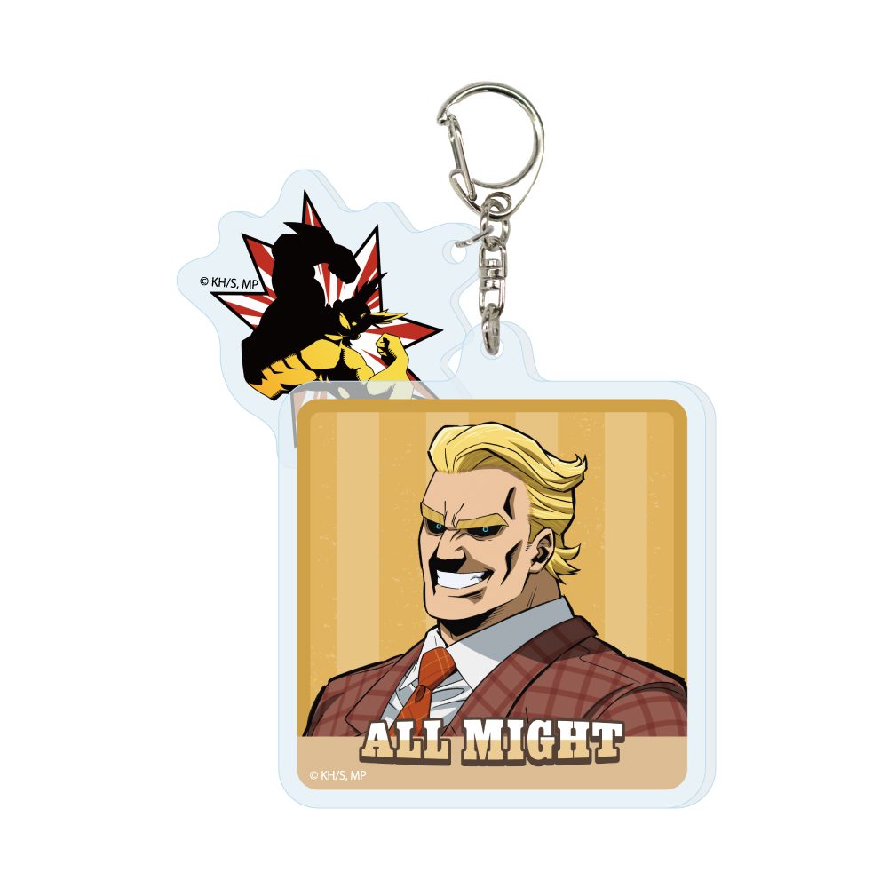僕のヒーローアカデミア 2連アクリルキーホルダー オールマイト アメリカンレトロVer. ("My Hero Academia" Twin Acrylic Key Chain All Might American Retro Ver.)