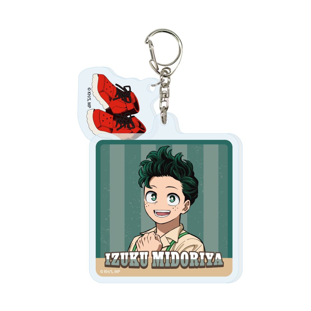僕のヒーローアカデミア 2連アクリルキーホルダー 緑谷出久 アメリカンレトロVer. ("My Hero Academia" Twin Acrylic Key Chain Midoriya Izuku American Retro Ver.)