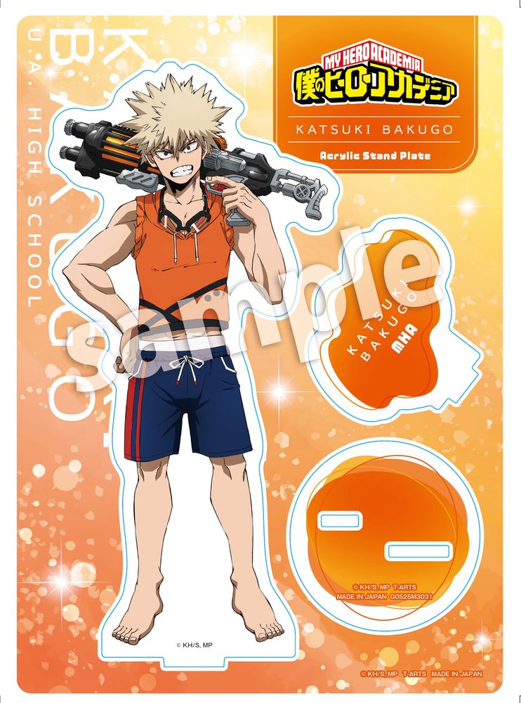 僕のヒーローアカデミア ウォーターガンアクリルスタンドプレート 爆豪勝己 ("My Hero Academia" Water Gun Acrylic Stand Plate Bakugo Katsuki)