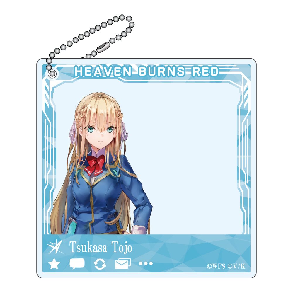 ヘブンバーンズレッド SNSぽいアクリルキーホルダー 東城つかさ ("Heaven Burns Red" SNS Style Acrylic Key Chain Tojo Tsukasa)