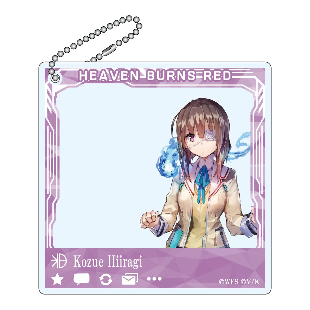 ヘブンバーンズレッド SNSぽいアクリルキーホルダー 柊木梢 ("Heaven Burns Red" SNS Style Acrylic Key Chain Hiiragi Kozue)