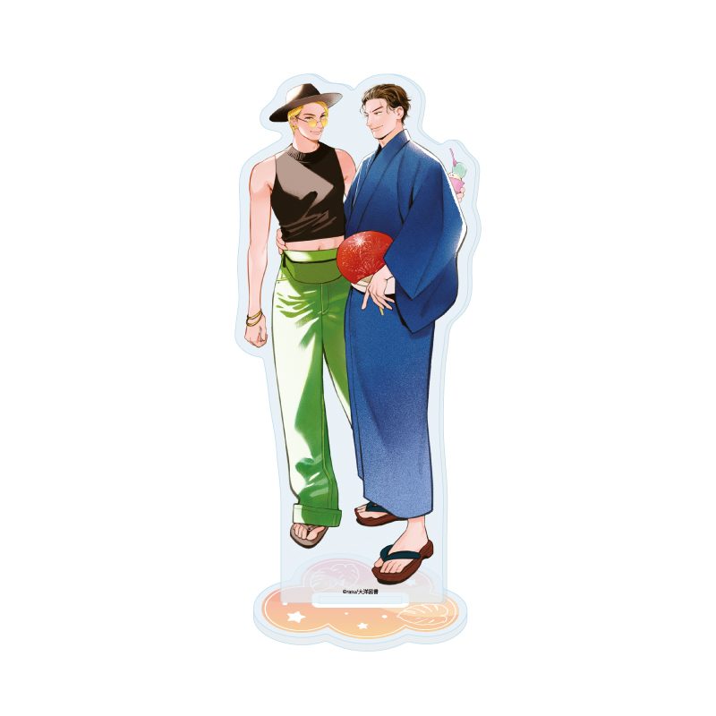 アクリルスタンド rasu先生 01 社会人カップルのSummer Vacation BLフェア(描き下ろしイラスト) (Acrylic Stand rasu Works 01 Office Worker Couple's Summer Vacation BL Fair (Original Illustration))