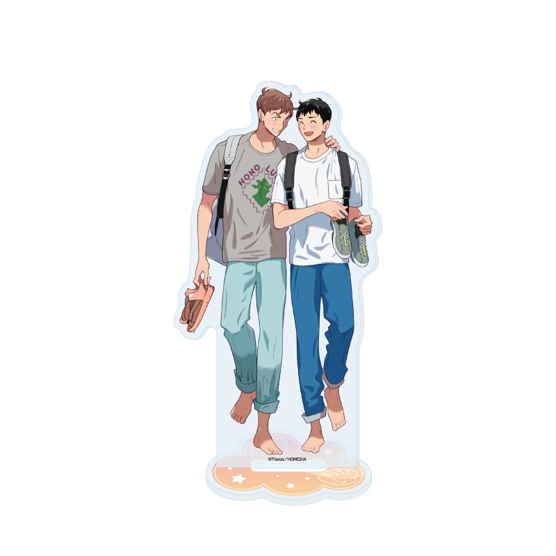 アクリルスタンド たなと先生 01 社会人カップルのSummer Vacation BLフェア(描き下ろしイラスト) (Acrylic Stand Thanat Works 01 Office Worker Couple's Summer Vacation BL Fair (Original Illustration))