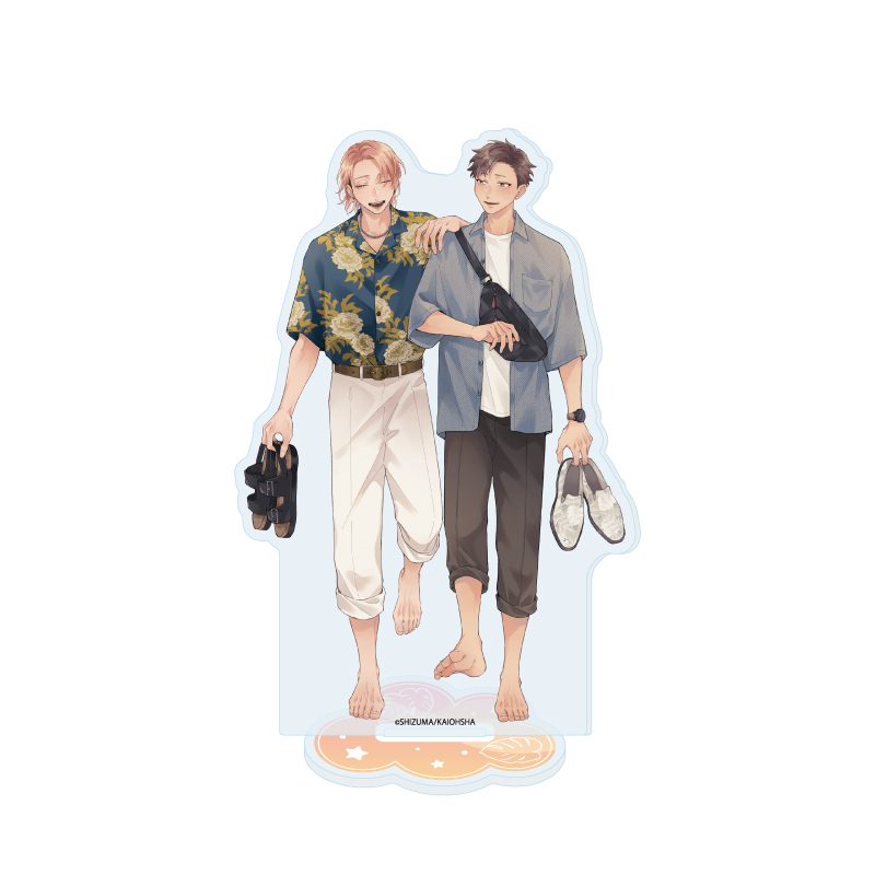 アクリルスタンド シズマ先生 01 社会人カップルのSummer Vacation BLフェア(描き下ろしイラスト) (Acrylic Stand Shizuma Works 01 Office Worker Couple's Summer Vacation BL Fair (Original Illustration))