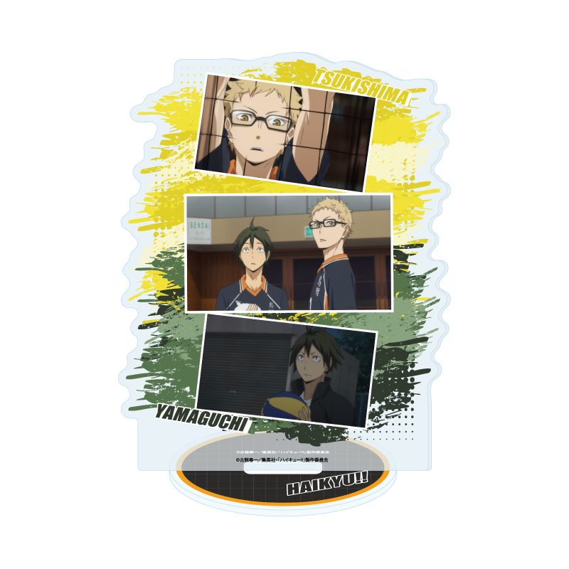 アクリルスタンド ハイキュー!! 06 月島蛍・山口忠(場面写) (Acrylic Stand "Haikyu!!" 06 Tsukishima Kei & Yamaguchi Tadashi (Scenes))