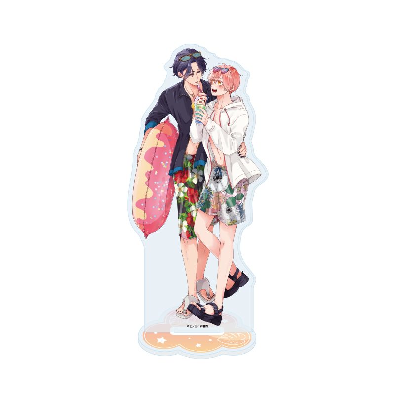 アクリルスタンド 七ノ日先生 01 社会人カップルのSummer Vacation BLフェア(描き下ろしイラスト) (Acrylic Stand Nanoka Works 01 Office Worker Couple's Summer Vacation BL Fair (Original Illustration))