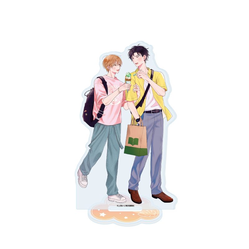 アクリルスタンド 上田にく先生 01 社会人カップルのSummer Vacation BLフェア(描き下ろしイラスト) (Acrylic Stand Niku Ueda Works 01 Office Worker Couple's Summer Vacation BL Fair (Original Illustration))
