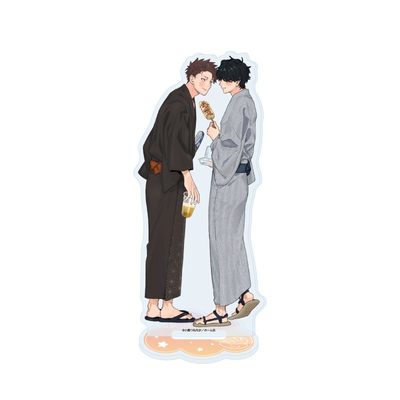 アクリルスタンド 小畑つねちか先生 01 社会人カップルのSummer Vacation BLフェア(描き下ろしイラスト) (Acrylic Stand Tsunechika Obata Works 01 Office Worker Couple's Summer Vacation BL Fair (Original Illustration))
